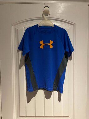 Blue and Gray Under Armour T-Shirt